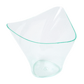 170.77-CONTENITORI APERITIVO TRIANGOLO  100 ML 7,7x7,4x6,3 CM VERDE ACQUA PS (24 u.)
