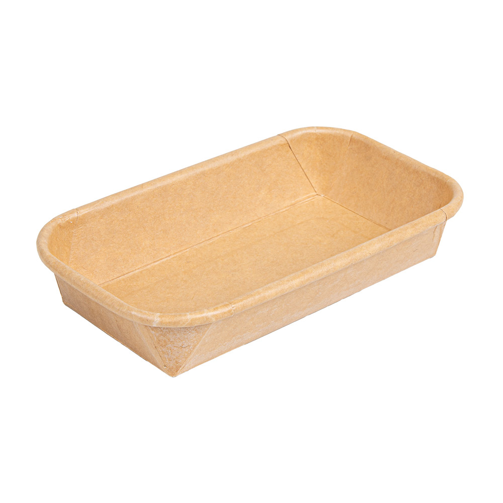 268.80-RECIPIENTI PER "SUSHI"  20PE + 280 +16PE G/M2 14x8x2,4 CM NATURALE KRAFT (50 u.)