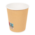 180.76-BICCHIERI BEVANDE CALDE DOPPIA PARETE  240 ML - 8 oz 280 + 250 + 18 PE G/M2 Ø8/5,6x9,2 CM MARRONE CARTONE (25 u.)