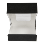 252.24-CONTENITORI SUSHI+FINESTRA 'THEPACK'  10x10x4 CM NERO CARTONE NANO-MICRO + OPP (50 u.)