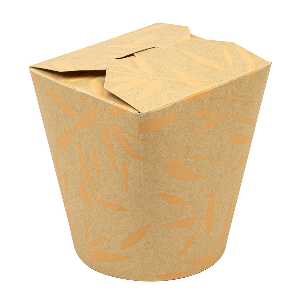 281.42-RICIPIENTI MULTIUSO PER MICROONDE 'FEEL GREEN' 960 ML 280 +18 PE G/M2 Ø9,3x11,5 CM MARRONE CARTONE (50 u.)