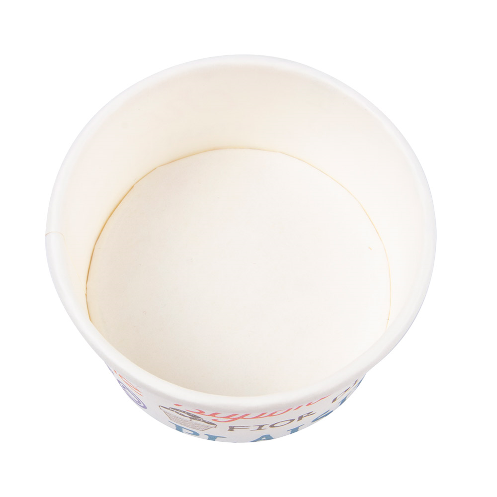 230.30-COPPETTA GELATI PAROLE 70 ML 210 + 18 PE G/M2 Ø6,5x3,9 CM BIANCO CARTONE (50 u.)