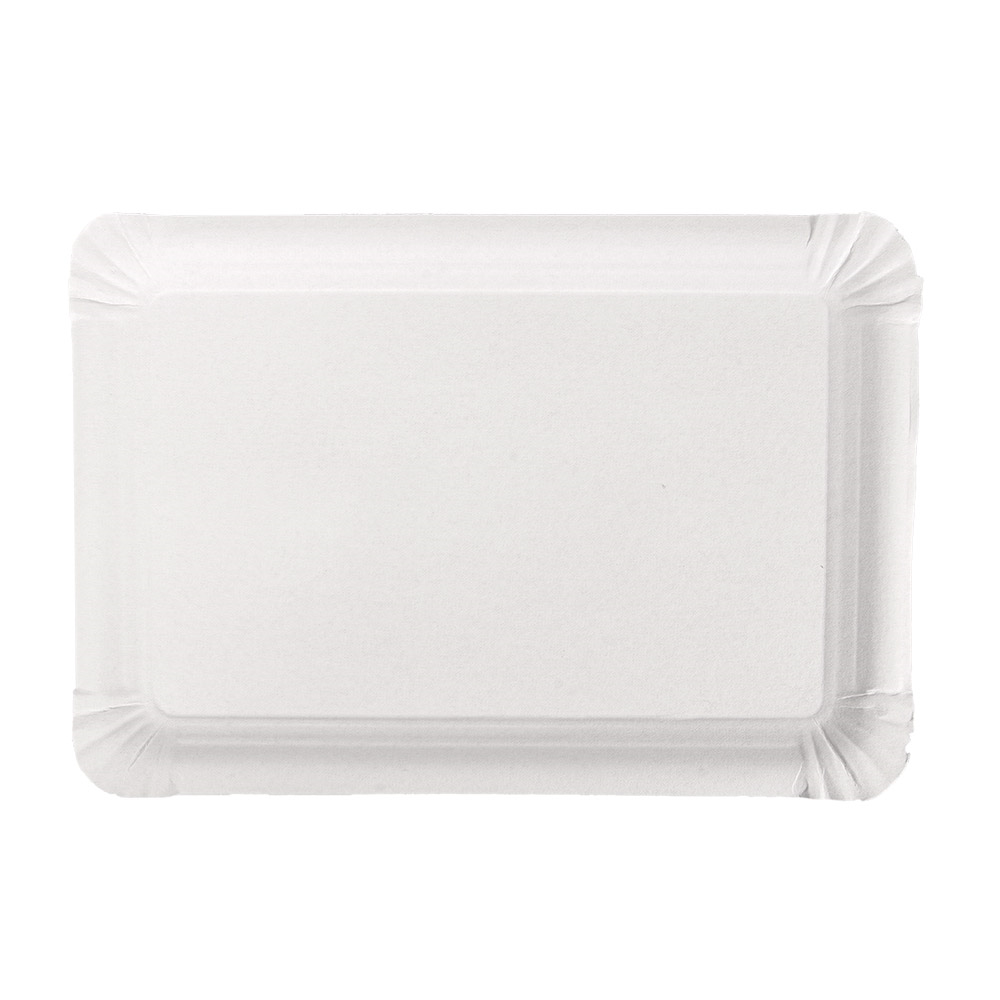 320.09-VASSOI PASTICCERIA - PICCOLI  340 G/M2 23x17 CM BIANCO CARTONE (250 u.)