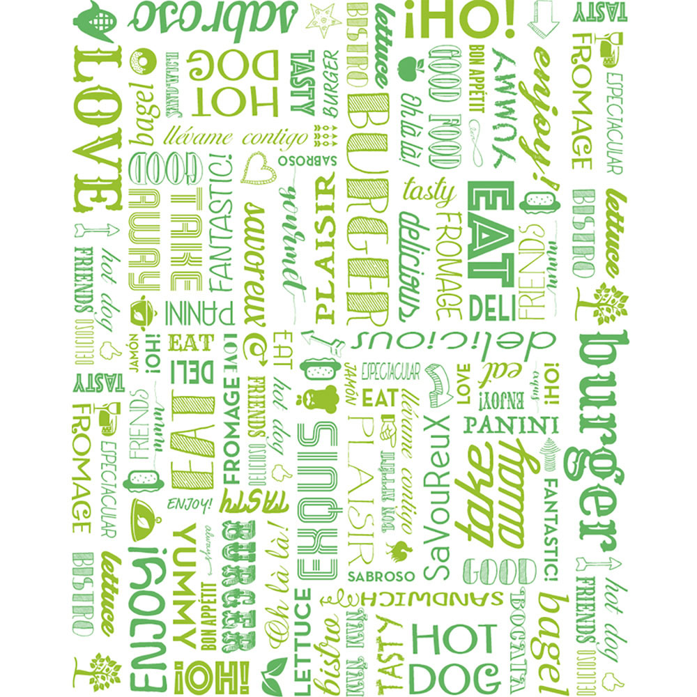229.39-CARTA ANTIGRASSO FAST FOOD GREEN PAROLE 35 G/M2 28x34 CM BIANCO PERGAMANA ANTIGRASSI (1000 u.)