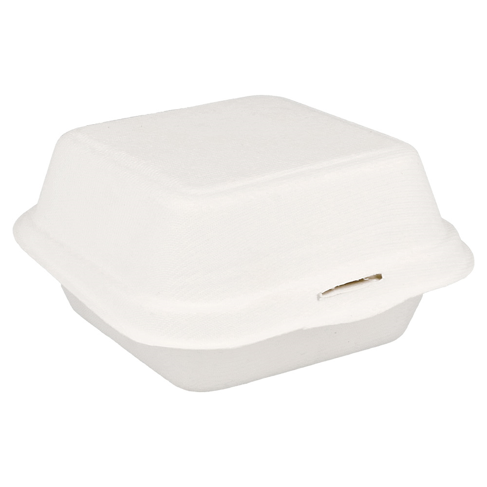 125.26-CONTENITORI HAMBURGER 'BIONIC' 450 ML 15,2x15x8,4 CM BIANCO BAGASSA (50 u.)
