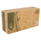 216.75-150 U. FAZZOLETTI VISO 2 VELI 'FEEL GREEN'  21x21 CM NATURALE TISSUE RICICLATO