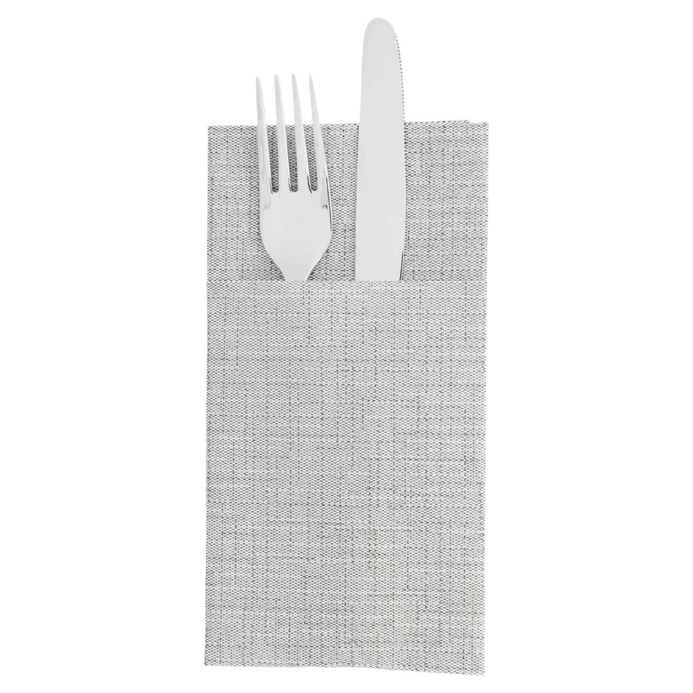182.10-TOVAGLIOLI CANGURO DRY COTTON 55 G/M2 40x40 CM GRAFITE AIRLAID (50 u.)