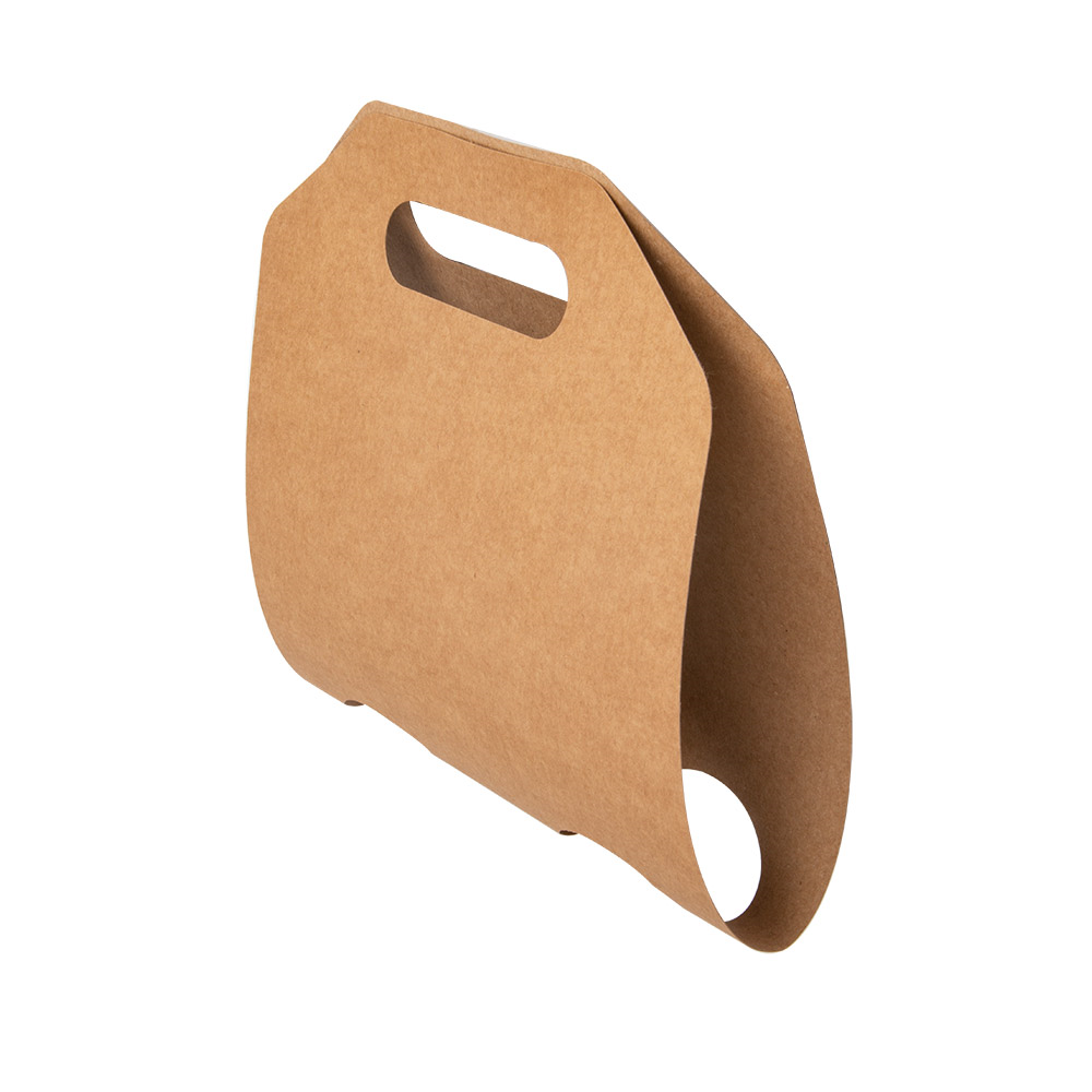 225.57-PORTABICCHIERI, 2 BICCHIERI  275 G/M2 46,5x22,5 CM NATURALE KRAFT (100 u.)
