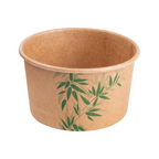 217.60-COPPETTA GELATI 'FEEL GREEN' 180 ML 250 + 18 PE G/M2 Ø8,7x5,2 CM MARRONE CARTONE (50 u.)