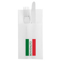 270.93-TOVAGLIETTE CANGURO ECOLABEL 'DOUBLE POINT' BENVENUTO 18 G/M2 39x40 CM BIANCO TISSUE (50 u.)