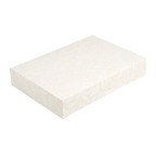 256.53-SCATOLE CATERING, PIANA 'THEPACK' DAMASCO  34x25x6 CM BIANCO CARTONE NANO-MICRO (50 u.)