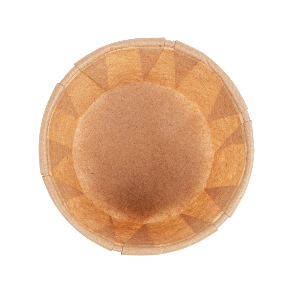 226.14-TERRINA CARTA PLISSETTATA 60 ML 80 G/M2 Ø5,5/3,9x3,5 CM NATURALE PERGAMANA ANTIGRASSI (250 u.)