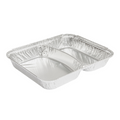 135.95-CONTENITORE -2 SCOMPARTI  350/480 ML 22,7x17,7x3 CM ALLUMINIO (100 u.)