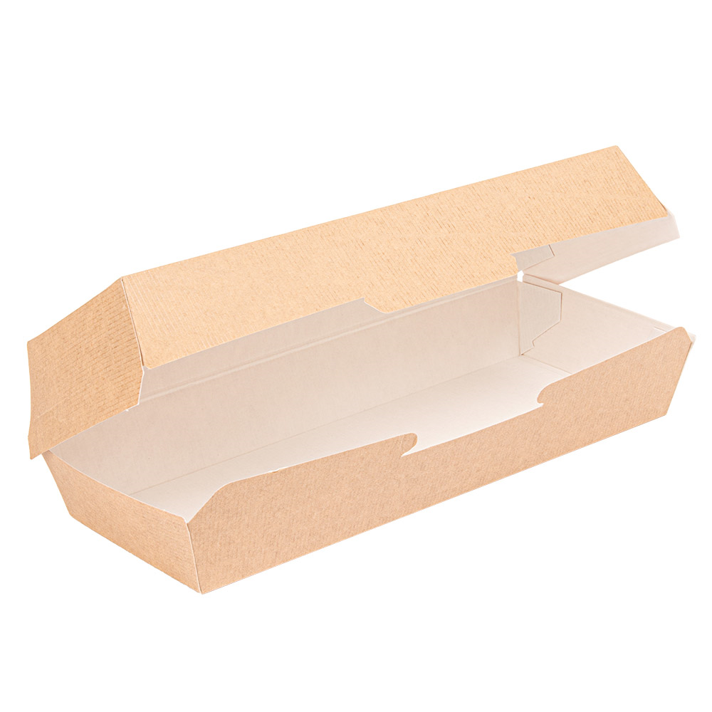 234.28-SCATOLE "PANINI" 'THEPACK'  26,5x12,2x7 CM NATURALE CARTONE NANO-MICRO (50 u.)