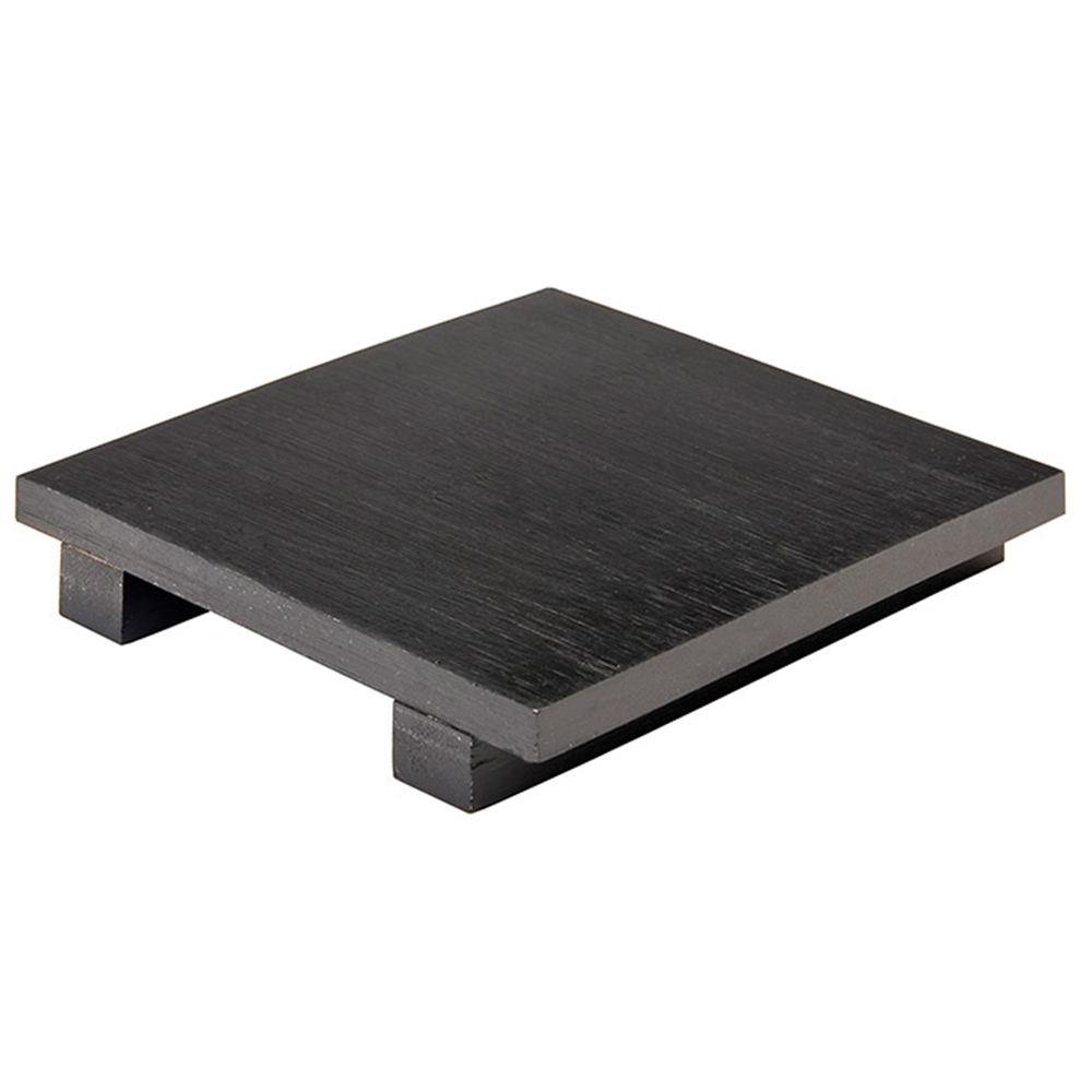 205.84-BASE SUSHI 'BAMBOO'  15x15x2,5 CM NERO BAMBÙ