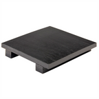 205.84-BASE SUSHI 'BAMBOO'  15x15x2,5 CM NERO BAMBÙ