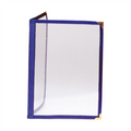 168.19-MENÙ "AMERICANO" DIN-A4 2 PAGINE   BLU PVC