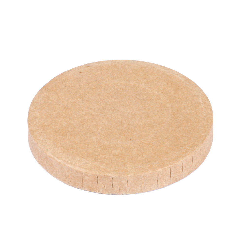 254.42-COPERCHIO PER TERRINA PICCOLA  230 + 18 PE G/M2 Ø6,2 CM MARRONE CARTONE (50 u.)
