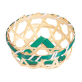 277.42-CESTE BAMBOO  Ø 8x3 CM NATURALE/VERDE BAMBÙ (20 u.)