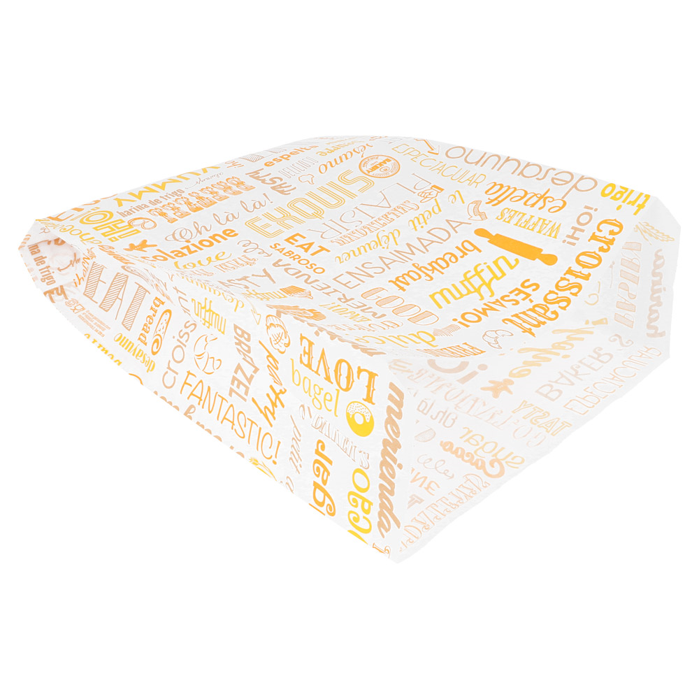 229.15-SACCHETTI CROISSANT ORANGE PAROLE 33 G/M2 19+8x26 CM BIANCO CELLULOSA (500 u.)