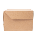 265.70-SCATOLE HAMBURGER "BURGER MENU" 'THEPACK'  15,5x15,5x11,5 CM (XXL) NATURALE CARTONE NANO-MICRO (50 u.)