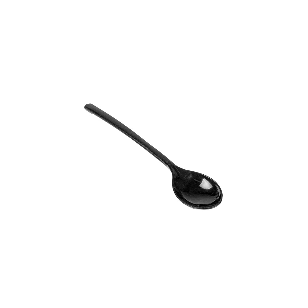 140.57-MINI CUCCHIAINI PER ANTIPASTI RIUTILIZZABILI   10,5 CM NERO PS (200 u.)