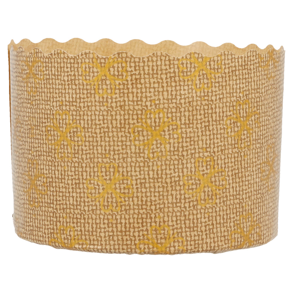 186.87-FORME PER COTTURA PANETTONE  135 G/M2 Ø 7x5 CM MARRONE CELLULOSA (2000 u.)