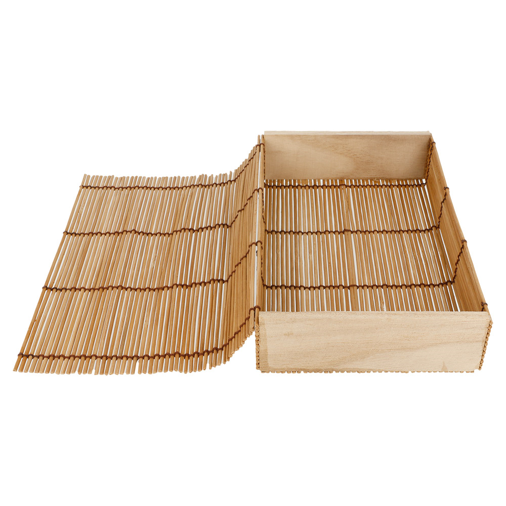 165.60-SCATOLA SUSHI 'BAMBOO'  21x13x4,5 CM NATURALE BAMBÙ