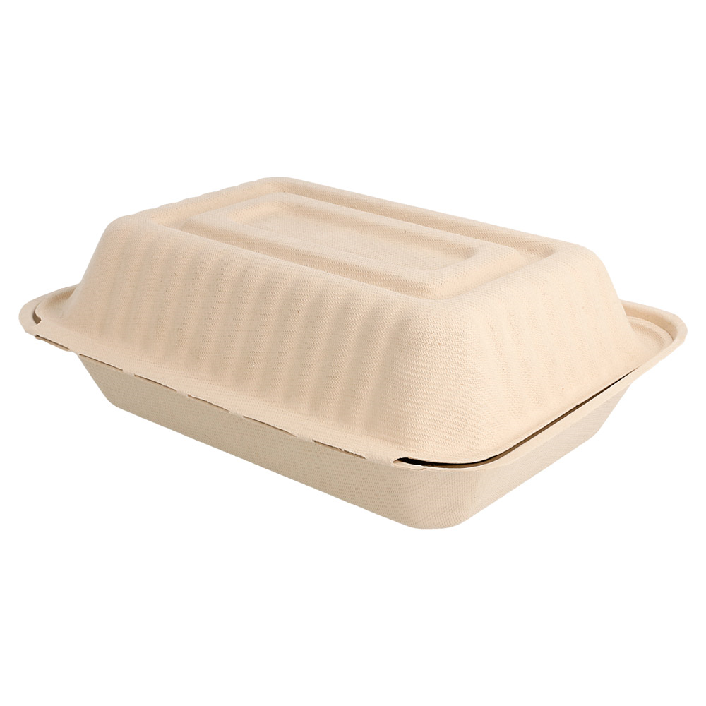 212.82-CONTENITORI 'BIONIC' 1 L 16,5x22,5x6,4 CM NATURALE BAGASSA (50 u.)