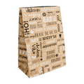 275.49-SACCHETTI SOS SENZA MANICI PAROLE 50+20 G/M2 22+12x31 CM NATURALE KRAFT + ALLUMINIO (250 u.)