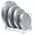 148.81-RASTRELLIERA PER RETINE PIZZA  37x22x25 CM ARGENTO FERRO