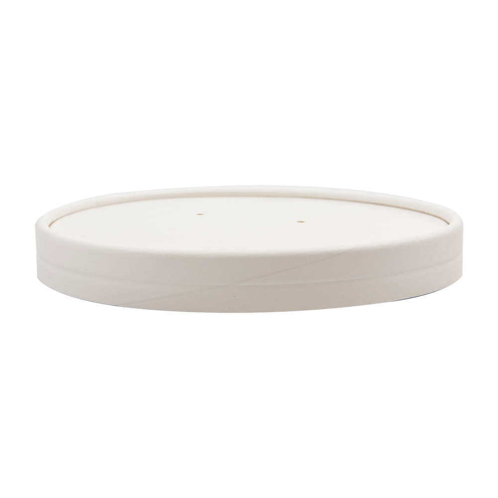 228.36-COPERCHIO PER CODICE 228.34  780 ML - 26 oz 560 G/M2 + PE Ø15 CM BIANCO CARTONE (25 u.)