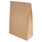 228.72-SACCHETTI SOS CON CHIUSURA CON FINESTRA 2500 GR 60 G/M2 + 25µ OPP 15,5+7x24,2 CM NATURALE KRAFT (50 u.)