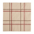 255.42-TOVAGLIOLI ECOLABEL 2 VELI P. 1/4 FEEL GREEN 'TARTAN' 18 G/M2 40x40 CM NATURALE TISSUE RICICLATO (100 u.)
