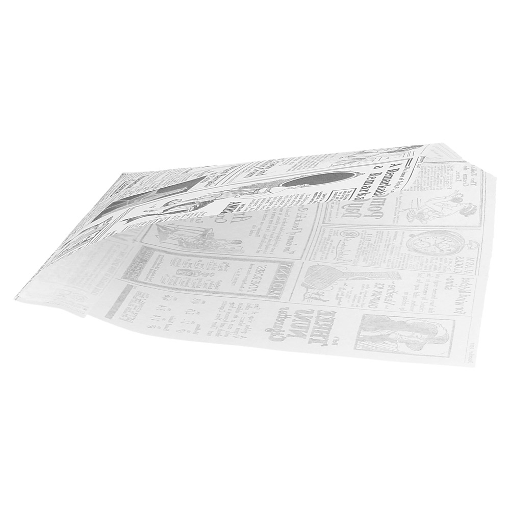 186.24-CARTA ANTIGRASSO APERTO 2 LATI FAST FOOD TIMES 35 G/M2 13x14 CM BIANCO PERGAMANA ANTIGRASSI (1000 u.)