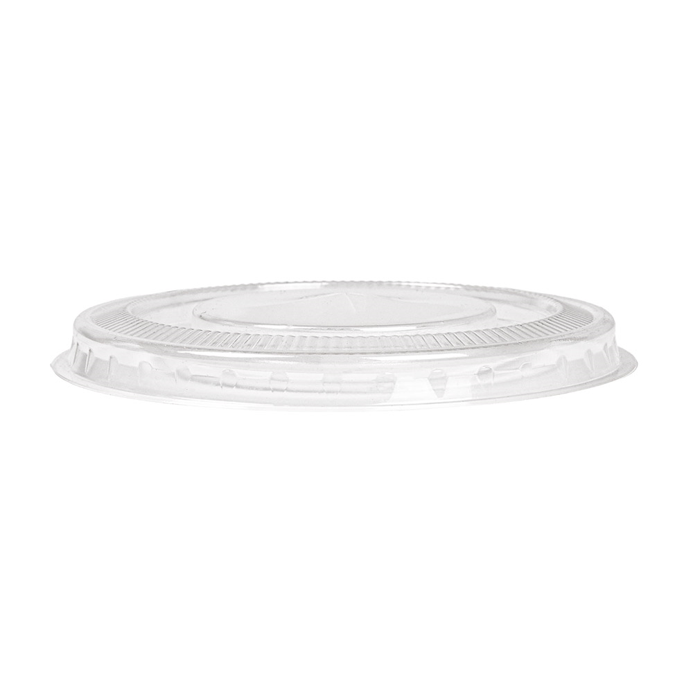 231.39-COPERCHI PIATTI CON CROCE PER 224.02  Ø 9,5x0,8 CM TRASPARENTE PLA (50 u.)