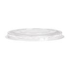 231.39-COPERCHI PIATTI CON CROCE PER 224.02  Ø 9,5x0,8 CM TRASPARENTE PLA (50 u.)