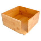 216.96-DISPENSER TOVAGLIOLI 'BAMBOO'  21x21x10 CM NATURALE BAMBÙ
