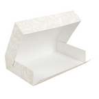 256.52-SCATOLE CATERING, PIANA 'THEPACK' DAMASCO  28x19x6 CM BIANCO CARTONE NANO-MICRO (50 u.)