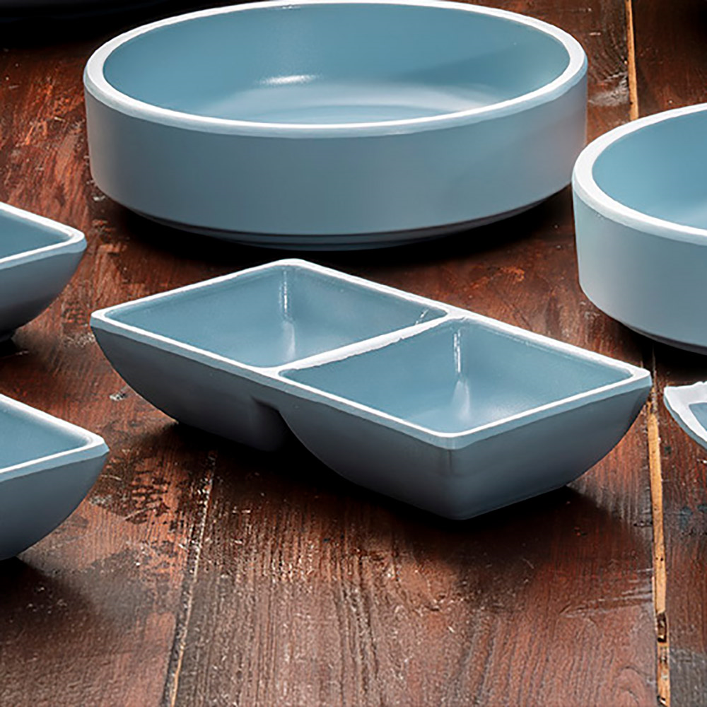 279.38-CIOTOLE 2 SALSE ASAMI WARE  15,2x7,7x3 CM BLU MELAMINA (1 u.)