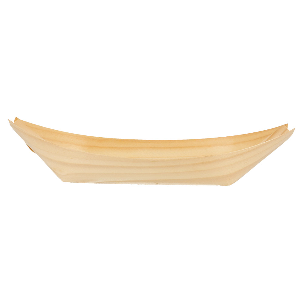 109.34-BARCHETTE IN FOGLIA DI PIOPPO 'WOOD'  22,5x11x3 CM NATURALE LEGNO (50 u.)