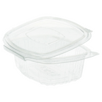 169.28-CONTENITORE CON COPERCHIO 250 ML 13,2x9,5x4,1 CM TRASPARENTE RPET (100 u.)