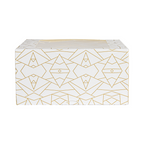 256.91-SCATOLE PER PASTICCERIA CON FINESTRA 'THEPACK' DECO  16x16x8 CM BIANCO CARTONE NANO-MICRO + OPP (50 u.)