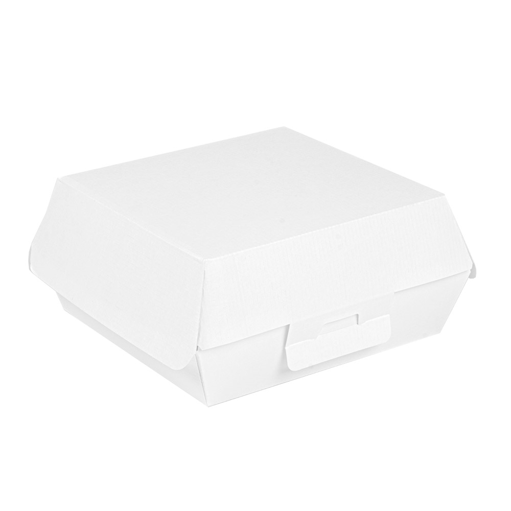 234.14-SCATOLE HAMBURGER 'THEPACK'  14,2x13,7x6,1 CM (L) BIANCO CARTONE NANO-MICRO (50 u.)