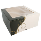 204.71-SCATOLE PER PASTICCERIA CON FINESTRA 'THEPACK' CLASSIC  24x24x12 CM BIANCO CARTONE NANO-MICRO (50 u.)