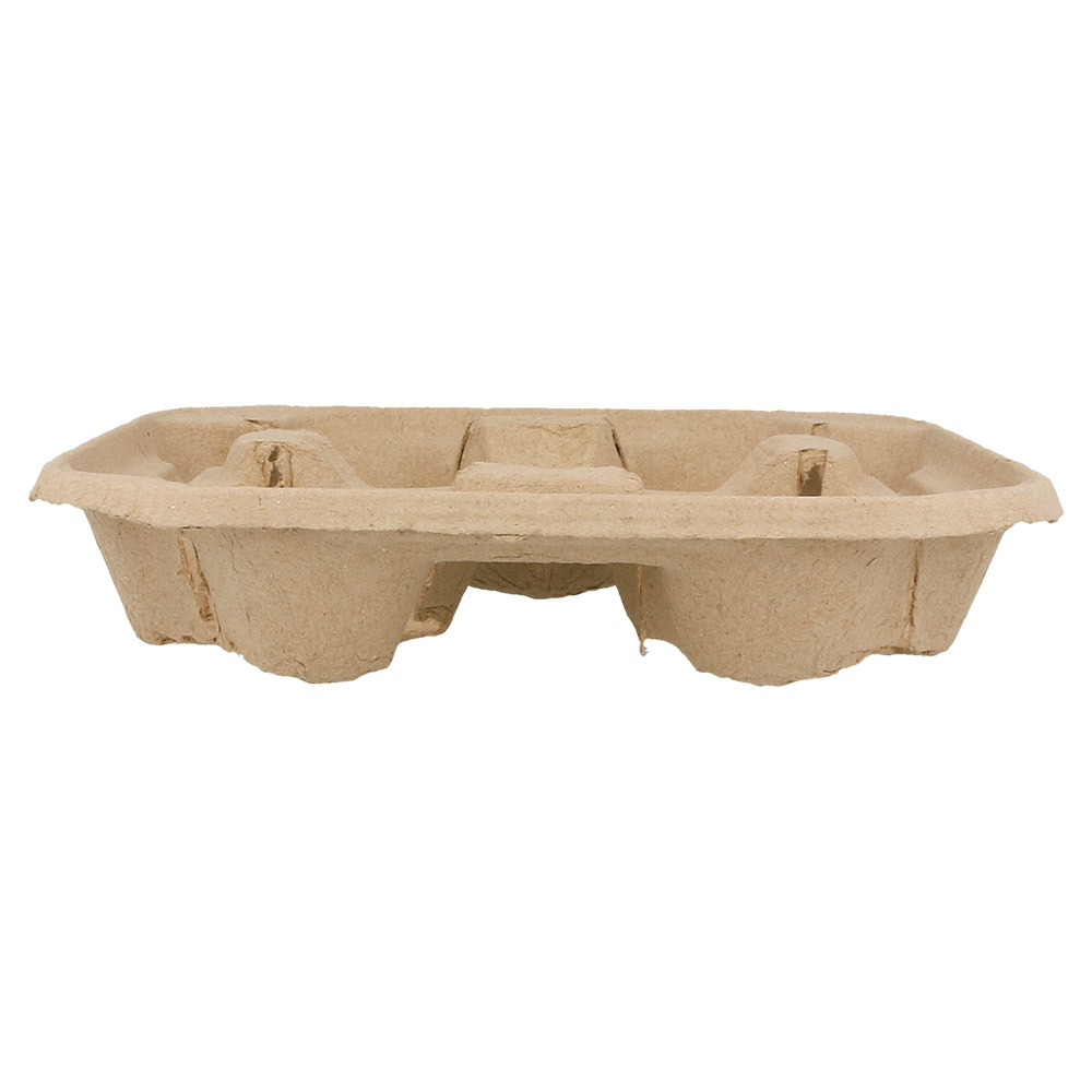 192.23-PORTABICCHIERI, 4 POSTI  22x22 CM NATURALE CARTONE (75 u.)