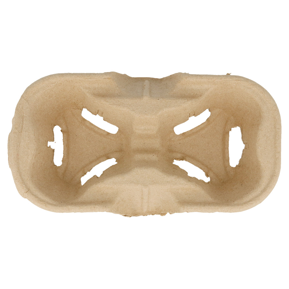 192.22-PORTABICCHIERI, 2 POSTI  21x10,5 CM NATURALE CARTONE (100 u.)