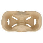 192.22-PORTABICCHIERI, 2 POSTI  21x10,5 CM NATURALE CARTONE (100 u.)