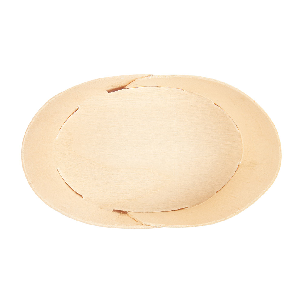 254.96-MINI RECIPIENTI PER SNACKS 'WOOD'  10,3x6x5,3 CM NATURALE LEGNO (10 u.)