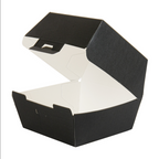234.12-SCATOLE HAMBURGER 'THEPACK'  13x12,5x9 CM (M) NERO CARTONE NANO-MICRO (50 u.)